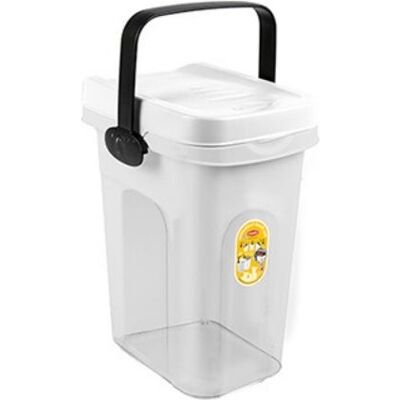 Curver Container for storing pet food 2 5kg 7L 23x19x31cm transparent/white 8003507985506, Futternapf Zubehör Curver Container for storing pet food 2 5kg 7L 23x19x31cm transparent/white 8003507985506, Futternapf Zubehör