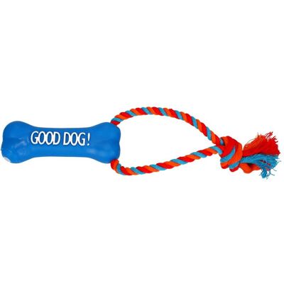 Red Dingo DINGO Rope with blue bone - Spielzeug für Hunde - 13 cm (Kauspielzeug Hund), Hundespielzeug Red Dingo DINGO Rope with blue bone - Spielzeug für Hunde - 13 cm (Kauspielzeug Hund), Hundespielzeug