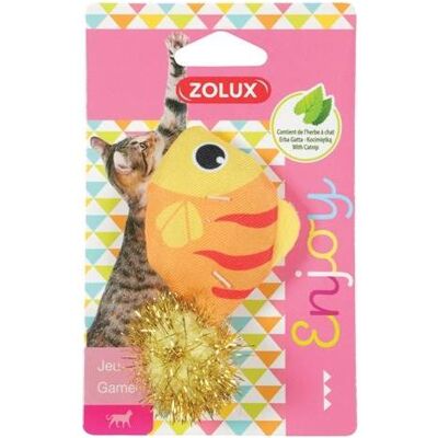 Zolux Lovely Vis Met Pompom (Katzenminzespielzeug), Katzenspielzeug Zolux Lovely Vis Met Pompom (Katzenminzespielzeug), Katzenspielzeug