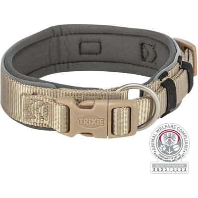 Trixie Halsband Hond Premium Extra Breed Zand / Grafiet Grijs - 40-48X4 Cm (Hund, Hundesport), Halsband + Leine Trixie Halsband Hond Premium Extra Breed Zand / Grafiet Grijs - 40-48X4 Cm (Hund, Hundesport), Halsband + Leine