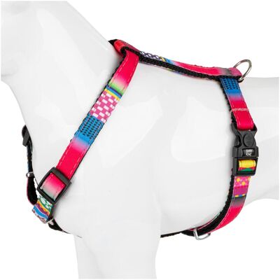 Dino Szelki dla psa, wzr mozaika, 10MM/40CM rowe (Hund), Halsband + Leine Dino Szelki dla psa, wzr mozaika, 10MM/40CM rowe (Hund), Halsband + Leine