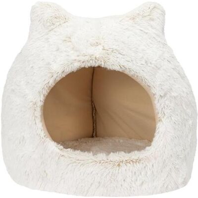 Hoppy Pets Tierbett - Haus Höppy, elfenbeinbeige, 43 cm x 43 cm (Hund, Katze), Hundebett + Katzenbett Hoppy Pets Tierbett - Haus Höppy, elfenbeinbeige, 43 cm x 43 cm (Hund, Katze), Hundebett + Katzenbett