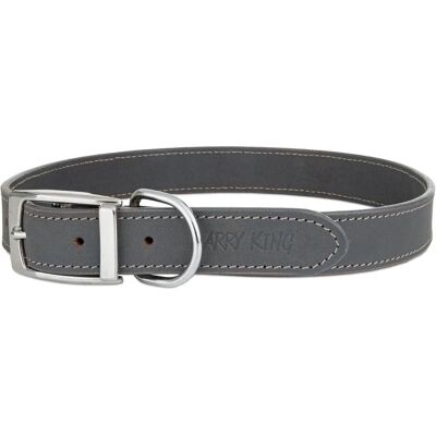 Barry King Obroża skórzana, L: 48-58 cm/25 mm, szary (L, Hund), Halsband + Leine Barry King Obroża skórzana, L: 48-58 cm/25 mm, szary (L, Hund), Halsband + Leine