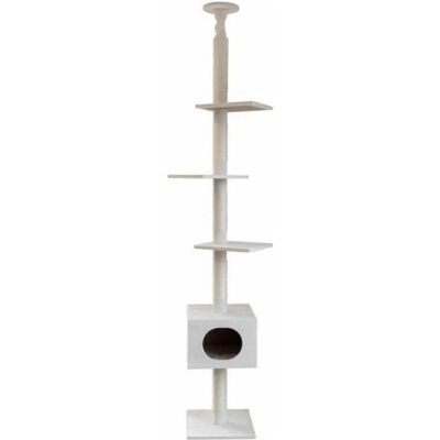 KERBL FERDI - Kratzbaum - Weiß - Sisal - 38x38x240cm KERBL FERDI - Kratzbaum - Weiß - Sisal - 38x38x240cm