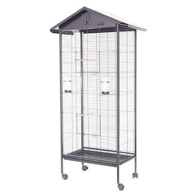 Zolux Voliere Chic Solo Zwart - 78X48X156 Cm, Vogelkäfig + Voliere Zolux Voliere Chic Solo Zwart - 78X48X156 Cm, Vogelkäfig + Voliere