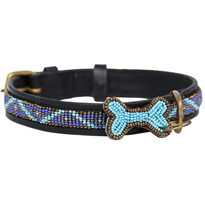 Kampuni Hundehalsbånd Skinny Kabaka blå large, 61x2,1 cm (Hund), Halsband + Leine Kampuni Hundehalsbånd Skinny Kabaka blå large, 61x2,1 cm (Hund), Halsband + Leine