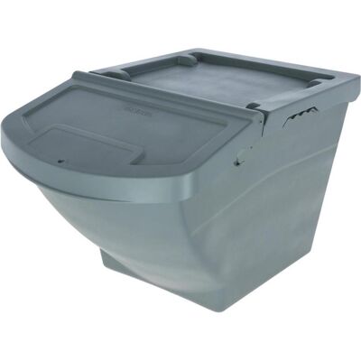 Kerbl Futterbox stapelbar, mit Deckel – 40 Liter (Abmessung 57,8 x 39 x 34,5 cm, Gewicht 0,22 kg, Gr, Futternapf Zubehör Kerbl Futterbox stapelbar, mit Deckel – 40 Liter (Abmessung 57,8 x 39 x 34,5 cm, Gewicht 0,22 kg, Gr, Futternapf Zubehör