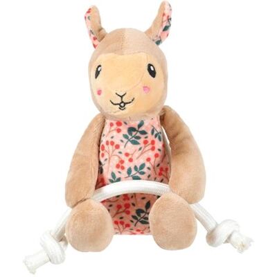 Zolux Hundespielzeug - Recyceltes Plüsch Lama + Seil - 19 x 18 x 12 cm Zolux Hundespielzeug - Recyceltes Plüsch Lama + Seil - 19 x 18 x 12 cm