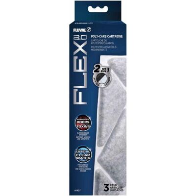 Fluval Flex 2.0 Polycarbonat-Kartusche, 3er-Pack, Aquarium Filter Fluval Flex 2.0 Polycarbonat-Kartusche, 3er-Pack, Aquarium Filter