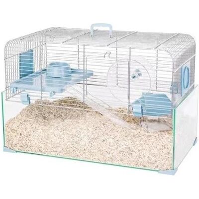 Zolux Panas Hamsterkäfig - Blau - 52x35x29 cm Zolux Panas Hamsterkäfig - Blau - 52x35x29 cm