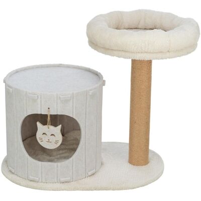 Trixie Drapak, legowisko i drapak, dla kota, kremowy, filc, 58 × 52 × 37 cm (58 cm, Creme), Katzenbaum Trixie Drapak, legowisko i drapak, dla kota, kremowy, filc, 58 × 52 × 37 cm (58 cm, Creme), Katzenbaum