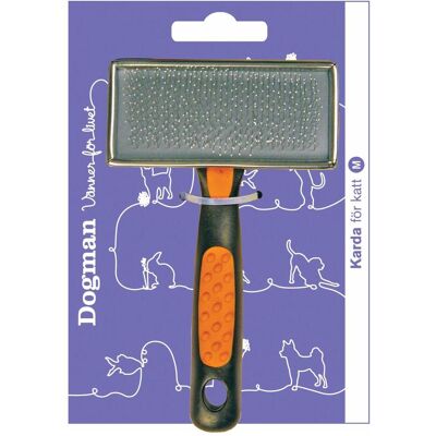 Dogman Katzenbürste Slicker 9x4cm (Katze), Tierpflegegerät Dogman Katzenbürste Slicker 9x4cm (Katze), Tierpflegegerät