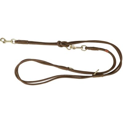 Trixie Pure adjustable lead,round-sewn,leather,S:2m/10mm,brown (S, Hund), Halsband + Leine Trixie Pure adjustable lead,round-sewn,leather,S:2m/10mm,brown (S, Hund), Halsband + Leine