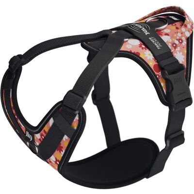Julius-K9 K9 Longwalk light sele w/handle+trackerpocket,Pink flower,M (M, Hund, Allgemein), Halsband + Leine Julius-K9 K9 Longwalk light sele w/handle+trackerpocket,Pink flower,M (M, Hund, Allgemein), Halsband + Leine