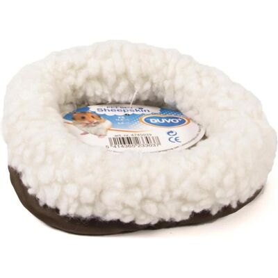 6x EBI Duvo+ Bett Oval Schaffell, Kleintierstalleinrichtung 6x EBI Duvo+ Bett Oval Schaffell, Kleintierstalleinrichtung