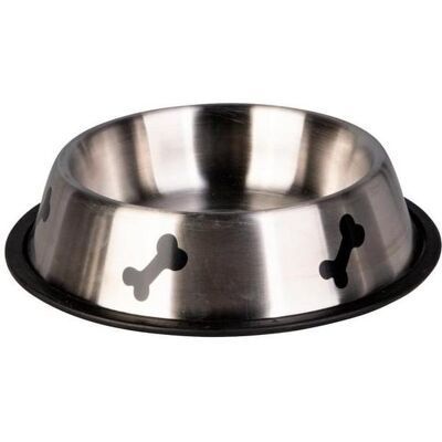Mica Pets Hundezubehör - Fressnapf - silber - ca. 24 cm, Futternapf Mica Pets Hundezubehör - Fressnapf - silber - ca. 24 cm, Futternapf