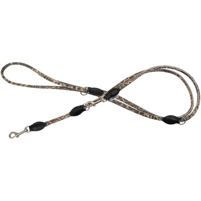 PETS Collection Smycz dla psa, wzr CHEETAH, regulowana okrga 8mm /220cm (Hund), Halsband + Leine PETS Collection Smycz dla psa, wzr CHEETAH, regulowana okrga 8mm /220cm (Hund), Halsband + Leine