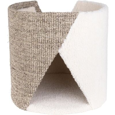 District 70 UNFOLD Krabton - 38 x 38 x 38 cm - krabpaal (38 cm, Schwarz und Beige), Katzenbaum District 70 UNFOLD Krabton - 38 x 38 x 38 cm - krabpaal (38 cm, Schwarz und Beige), Katzenbaum