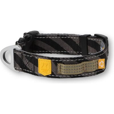 Woolly Wolf - Roam Collar Black Ripple - 35-45cm (Hund, Allgemein, Spazieren), Halsband + Leine Woolly Wolf - Roam Collar Black Ripple - 35-45cm (Hund, Allgemein, Spazieren), Halsband + Leine