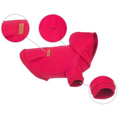 amiplay Hoodie Dog Yorkshire Texas 30cm Red (Hundepullover), Hundebekleidung amiplay Hoodie Dog Yorkshire Texas 30cm Red (Hundepullover), Hundebekleidung