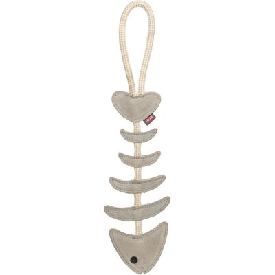 Trixie Visgraat Leder Spielzeug mit Touw - Hundespielzeug Trixie Visgraat Leder Spielzeug mit Touw - Hundespielzeug