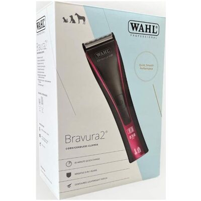 Wahl Bravura2 Akku-Haustier-Scherer – Diamond Blade 5 in 1 – Schwarz (Pferd), Tierpflegegerät Wahl Bravura2 Akku-Haustier-Scherer – Diamond Blade 5 in 1 – Schwarz (Pferd), Tierpflegegerät