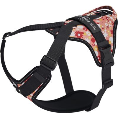 Julius-K9 K9 Longwalk lightsele w/handle+trackerpocket,PinkFlower,2XL (XXL), Halsband + Leine Julius-K9 K9 Longwalk lightsele w/handle+trackerpocket,PinkFlower,2XL (XXL), Halsband + Leine