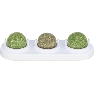 Trixie Matatabi play balls with holder, catnip, ø 5 cm (Ballspielzeug Katze), Katzenspielzeug Trixie Matatabi play balls with holder, catnip, ø 5 cm (Ballspielzeug Katze), Katzenspielzeug