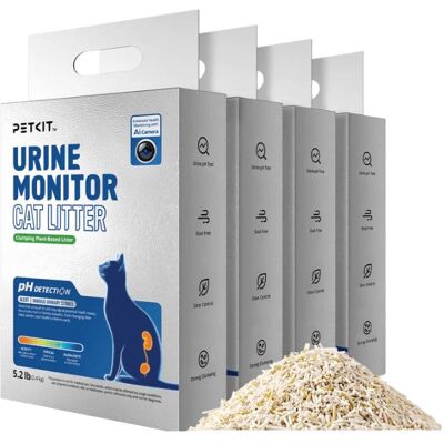 Petkit Urinkontroll Katzenstreu - 4 Beutel (Klumpend, Schnell absorbierend, 9.60 kg), Katzenstreu Petkit Urinkontroll Katzenstreu - 4 Beutel (Klumpend, Schnell absorbierend, 9.60 kg), Katzenstreu