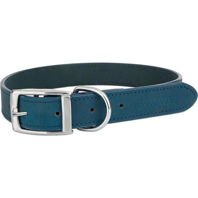 Barry King Obroża skórzana, L: 48-58 cm/25 mm, niebieski (L, Hund), Halsband + Leine Barry King Obroża skórzana, L: 48-58 cm/25 mm, niebieski (L, Hund), Halsband + Leine