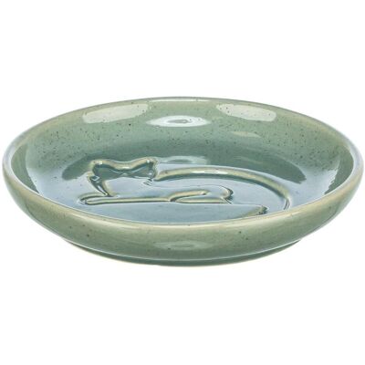 Trixie Bowl, ceramic, cat, 0.15 l/ø 14.5 cm, blue (15 cl), Futternapf Trixie Bowl, ceramic, cat, 0.15 l/ø 14.5 cm, blue (15 cl), Futternapf