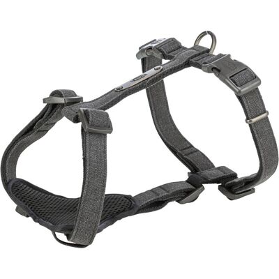 Trixie *CityStyle H-harness, cotton, XS–S: 30–44cm/10mm, black (Hund, Allgemein), Halsband + Leine Trixie *CityStyle H-harness, cotton, XS–S: 30–44cm/10mm, black (Hund, Allgemein), Halsband + Leine