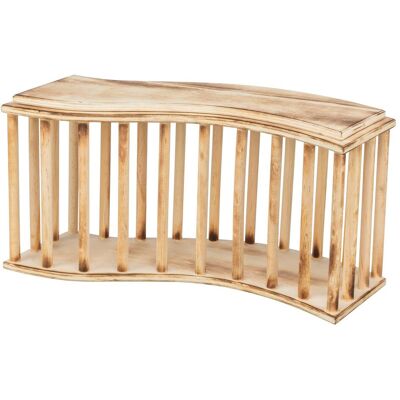 Trixie Hay manger with lid, wood/flammed, 37 × 19 × 13 cm, Futternapf Trixie Hay manger with lid, wood/flammed, 37 × 19 × 13 cm, Futternapf