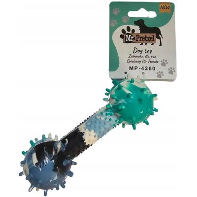 Mr. Pretzel Hartes Gummihantel-Spielzeug mit Noppen für Hunde 22 cm (Welpenspielzeug), Hundespielzeug Mr. Pretzel Hartes Gummihantel-Spielzeug mit Noppen für Hunde 22 cm (Welpenspielzeug), Hundespielzeug