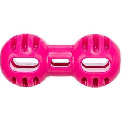 Trixie Soft & Strong dumbbell, TPR, 14,5 cm, pink, Hundespielzeug Trixie Soft & Strong dumbbell, TPR, 14,5 cm, pink, Hundespielzeug