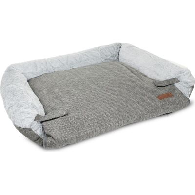 Barry King Legowisko dla psa, ciemnoszare, 70*60*17cm, z zamkami (Hund), Hundebett + Katzenbett Barry King Legowisko dla psa, ciemnoszare, 70*60*17cm, z zamkami (Hund), Hundebett + Katzenbett