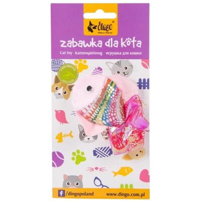 Red Dingo Dingo Dingo Zabawka dla Kota Rybka Różowa 8cm, Katzenspielzeug Red Dingo Dingo Dingo Zabawka dla Kota Rybka Różowa 8cm, Katzenspielzeug