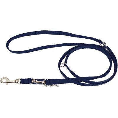 Barry King smycz regulowana dla psa, granat, XS-S, 16mm/2m (S, XS, Hund), Halsband + Leine Barry King smycz regulowana dla psa, granat, XS-S, 16mm/2m (S, XS, Hund), Halsband + Leine