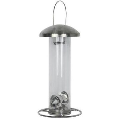 Ryom foderautomat 14x14x28cm til frø/solsikkek., Vogelhaus Ryom foderautomat 14x14x28cm til frø/solsikkek., Vogelhaus