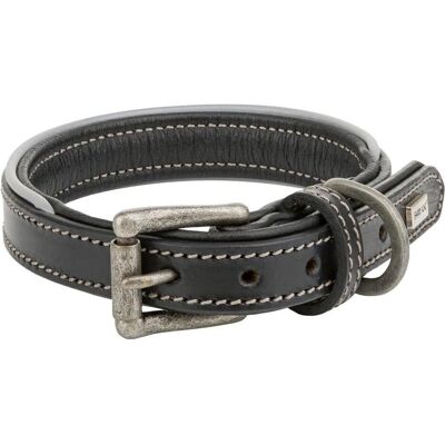 Ava Obroa skrzana, S: 33-40 cm/20 mm, czarny (S, Hund), Halsband + Leine Ava Obroa skrzana, S: 33-40 cm/20 mm, czarny (S, Hund), Halsband + Leine