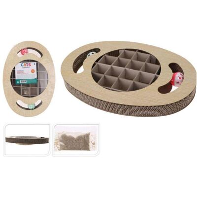 Koopman Kratzbrett für Katzen 3-teilig 36 cm (Blue), Katzenbaum Koopman Kratzbrett für Katzen 3-teilig 36 cm (Blue), Katzenbaum