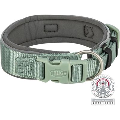 Trixie Halsband Hond Premium Extra Breed Salie / Grafiet Grijs - 27-35X2,5 Cm (S, XS, Hund), Halsband + Leine Trixie Halsband Hond Premium Extra Breed Salie / Grafiet Grijs - 27-35X2,5 Cm (S, XS, Hund), Halsband + Leine