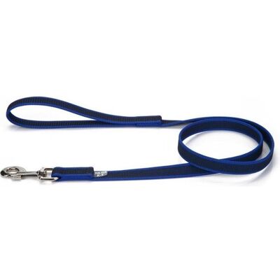Julius-K9 Grau/Blau Strapazierfähige Nylon-Gummi-Hundeleine - Hundeleine Julius-K9 Grau/Blau Strapazierfähige Nylon-Gummi-Hundeleine - Hundeleine
