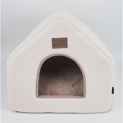 Nordic Paws - Elva Cat Cave - Beige/Brown - 46 x 43 x 42 cm (Katze), Hundebett + Katzenbett Nordic Paws - Elva Cat Cave - Beige/Brown - 46 x 43 x 42 cm (Katze), Hundebett + Katzenbett