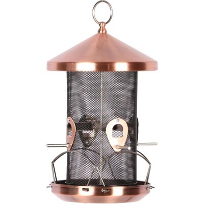 Garden&Fun Karmnik dla ptaków, metalowy, wiszący, 4 strony 20x32 cm, Vogelhaus Garden&Fun Karmnik dla ptaków, metalowy, wiszący, 4 strony 20x32 cm, Vogelhaus