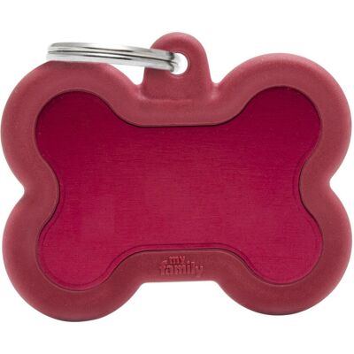 My Family - HTA01RED - Rot - Knochen - Hundemarke My Family - HTA01RED - Rot - Knochen - Hundemarke