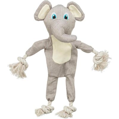Trixie Elephant, with rope, fabric, 42 cm (Plüschspielzeug Hund), Hundespielzeug Trixie Elephant, with rope, fabric, 42 cm (Plüschspielzeug Hund), Hundespielzeug