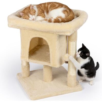Relaxdays Kratzbaum (60 cm, Beige), Katzenbaum Relaxdays Kratzbaum (60 cm, Beige), Katzenbaum