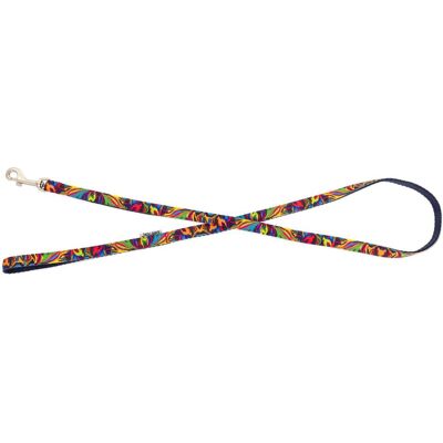 Barry King Smycz dla psa, granatowy, wzór picasso, taśma polipropylenowa, 20mm/120cm (Hund), Halsband + Leine Barry King Smycz dla psa, granatowy, wzór picasso, taśma polipropylenowa, 20mm/120cm (Hund), Halsband + Leine