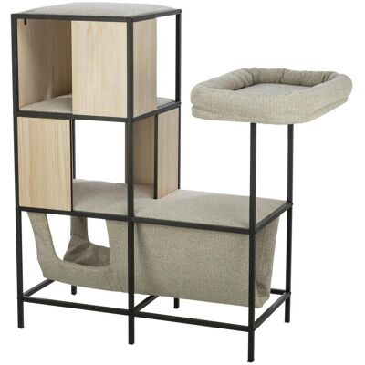 Trixie Drapak CityStyle, dla kota, z metalową ramą, 100 cm, kremowy (100 cm), Katzenbaum Trixie Drapak CityStyle, dla kota, z metalową ramą, 100 cm, kremowy (100 cm), Katzenbaum